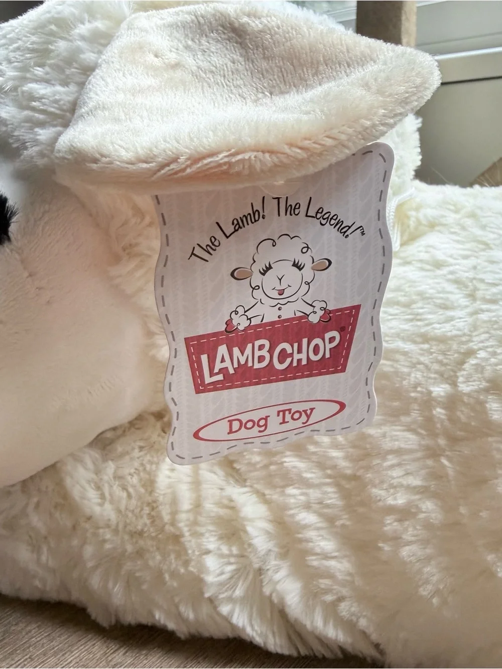 Jumbo 24 inch Lamb Chop Dog Interactive Plush Toy: Extra Soft Cuddly Gift